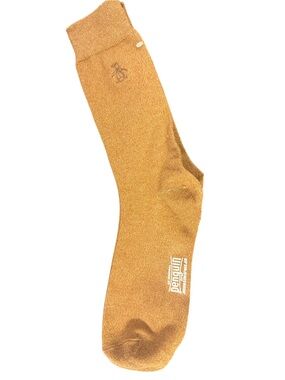 Original Penguin Men's Metallic Gold Crew Socks